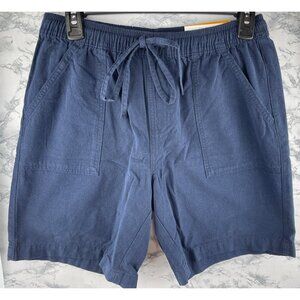 Style&Co.Womens Size S Blue Pull-On Mid-Rise Shorts